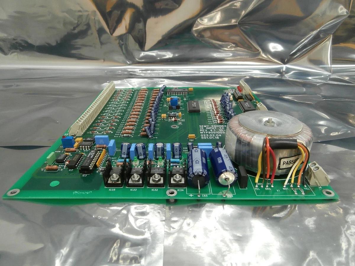 Used Semy Engineering 501.01.18 15 Input TC AMP Board PCB MYP9001005 Used Working
