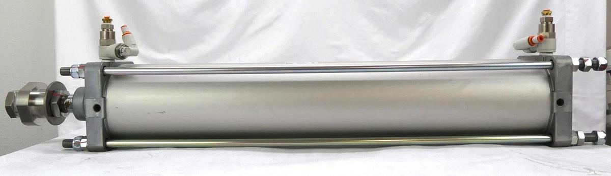 Used SMC CDS2B125TN-650-DUX00227 Tie Rod Pneumatic Air Cylinder Cs2 Working Surplus