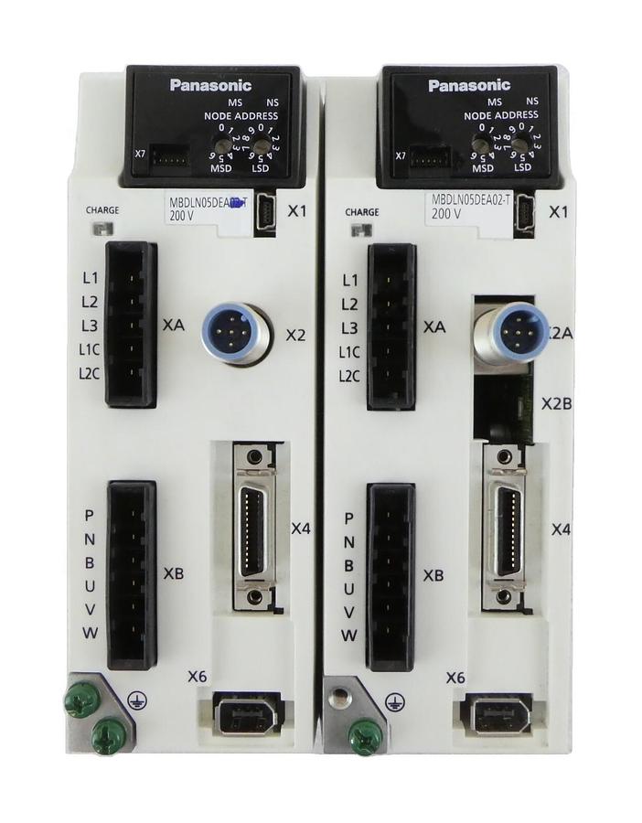 Used Panasonic MBDLN05DEA02-T AC Servo Driver DeviceNet Resller Lot of 2 Working