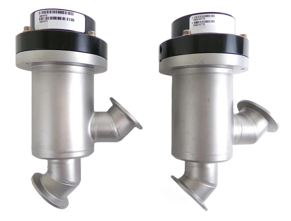 Used MKS Instruments 100016770 UHV Angle Valve Reseller Lot of 2 Working Surplus