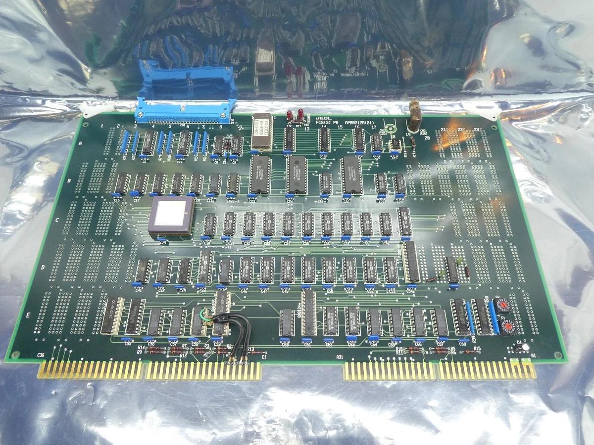 Used JEOL AP002128(01) Processor PCB Card FIS(3) PB JSM-6300F SEM Working Surplus