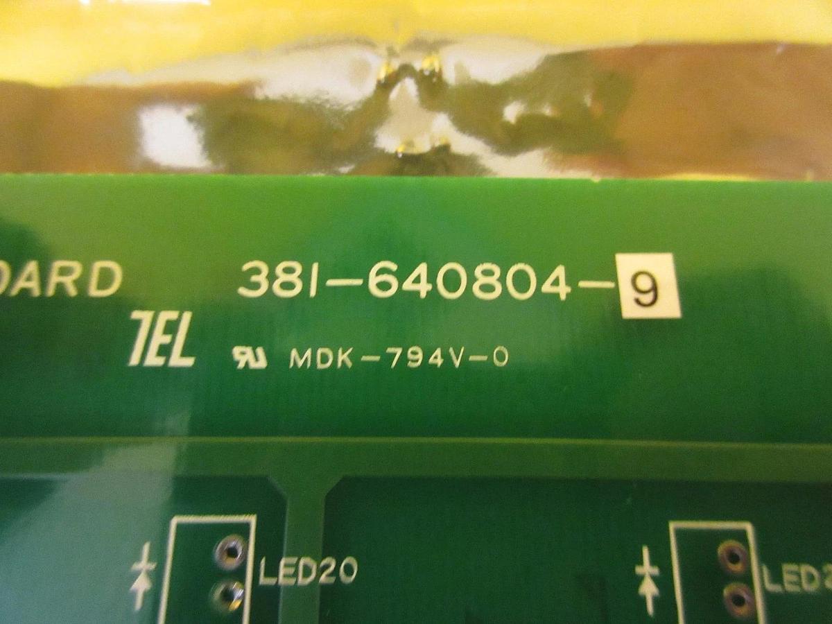 Used TEL Tokyo Electron 381-640804-9 LED Display Board PCB Clean Track MARK 8 Working