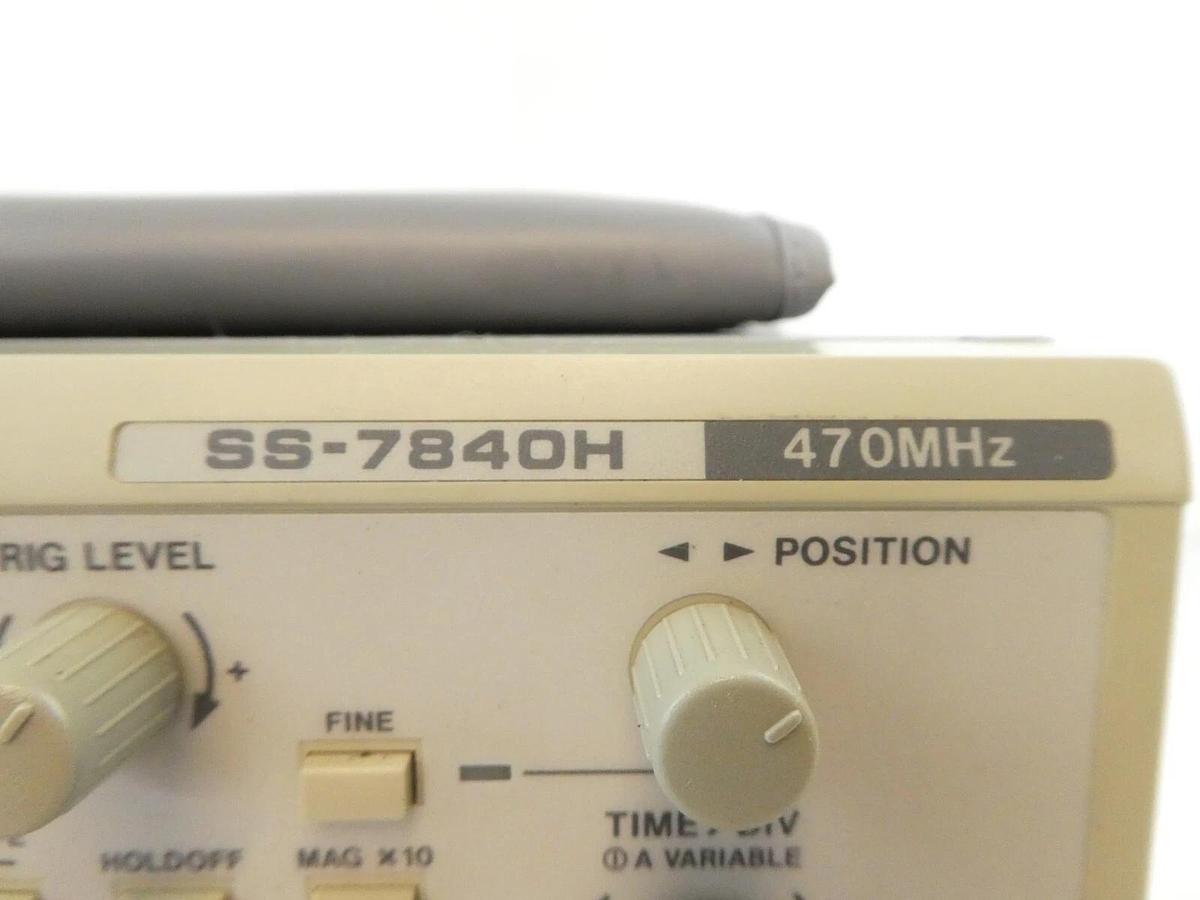 Used Iwatsu Electric SS-7840H Portable 470MHz Analog Oscilloscope Spare Surplus