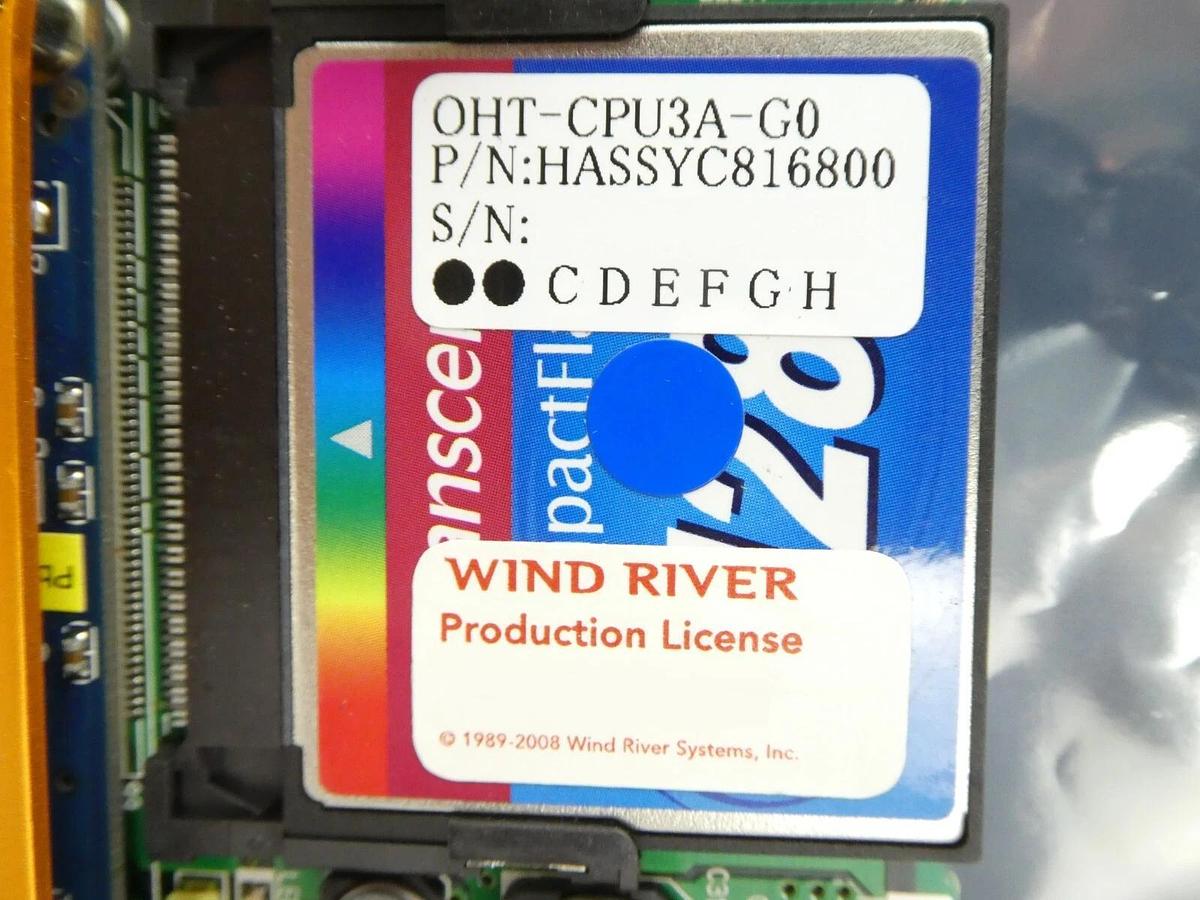 Used Muratec HASSYC816800 SBC Computer PCB OHT-CPU3-G0 Asyst VHT-CL1-E-1 Working