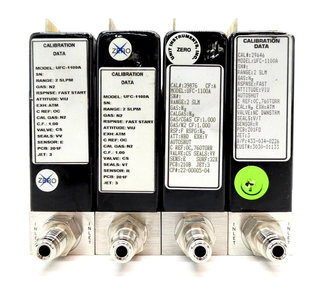 Used UNIT Instruments UFC-1100A Mass Flow Controller MFC N2 CHF3 HCl CF4 Untested