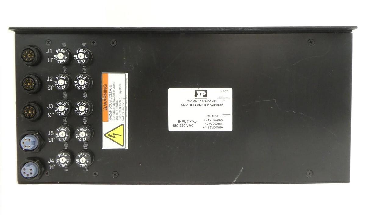 Used XP Power 100951 Power Supply AMAT Applied Materials 0015-01832 Working Surplus