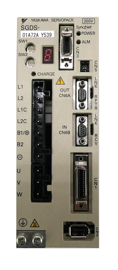 Used Yaskawa Electric SGDS-01A72AY539 Servo Drive SERVOPACK SynqNet 200V Working