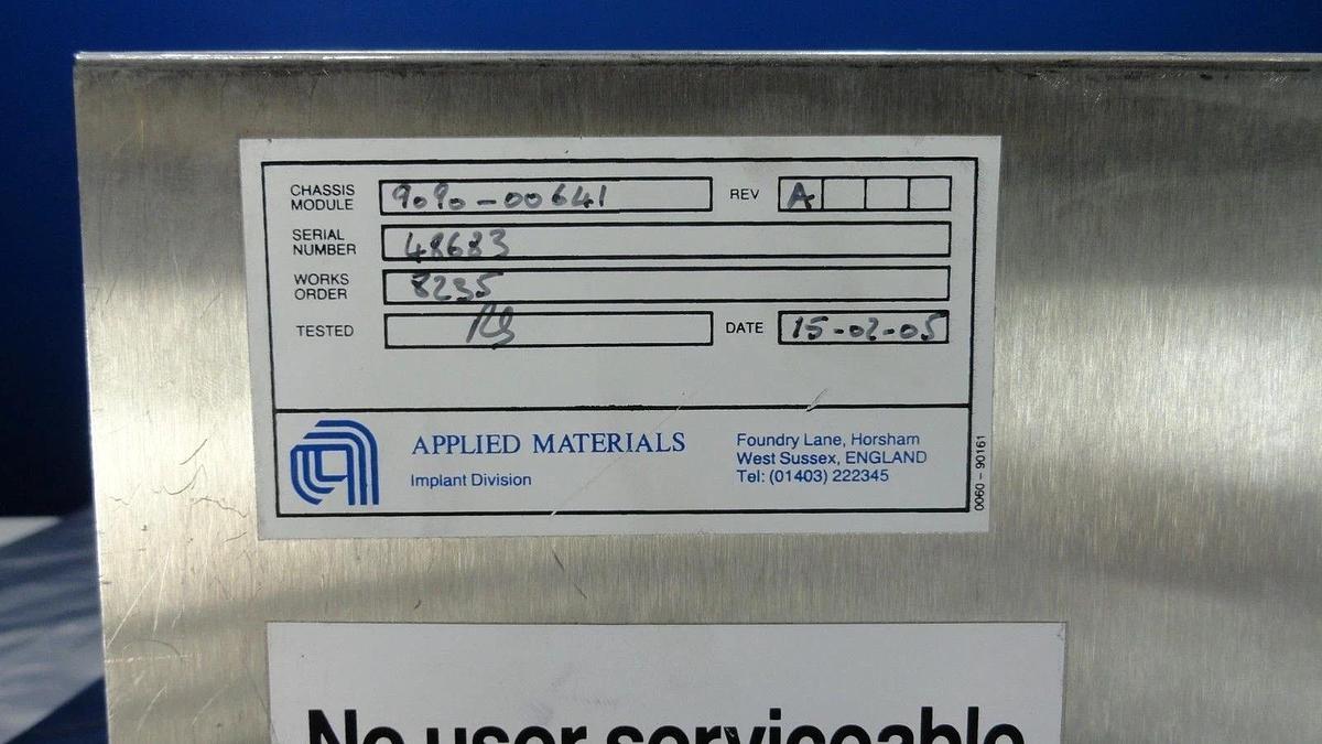 Used AMAT Applied Materials 9090-00641 Battery Pack Quantum X Process Module Used