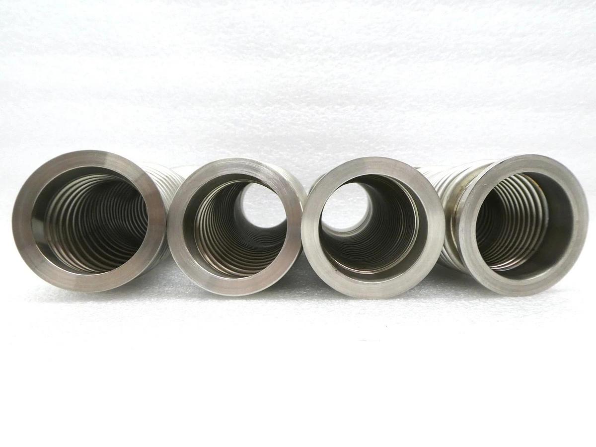 Used Edwards Flexible Bellows Vacuum Hose 8.5" NW40 KF40 Reseller Lot of 4 TPU Used