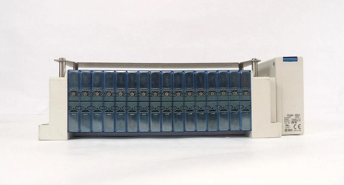 Used SMC EX260-SEC2 16-Port Pneumatic Manifold Lot of 4 Working