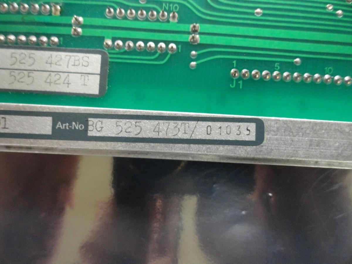 Used Balzers BG 525 473 T Argon Pressure DA 101 PCB Card BG 525 424 T Used Working