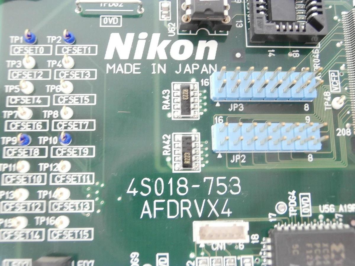 Used Nikon 4S018-753 Processor Control PCB Card AFDRVX4 NSR Series Working Surplus