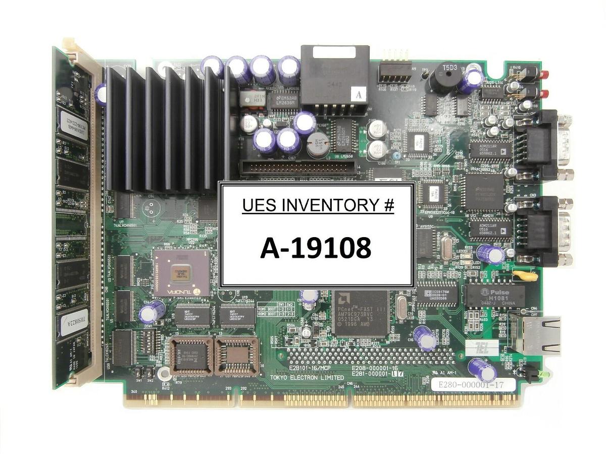Used TEL Tokyo Electron E281-000001-17 Single Board Computer PCB E2B101-16/MCP Telius