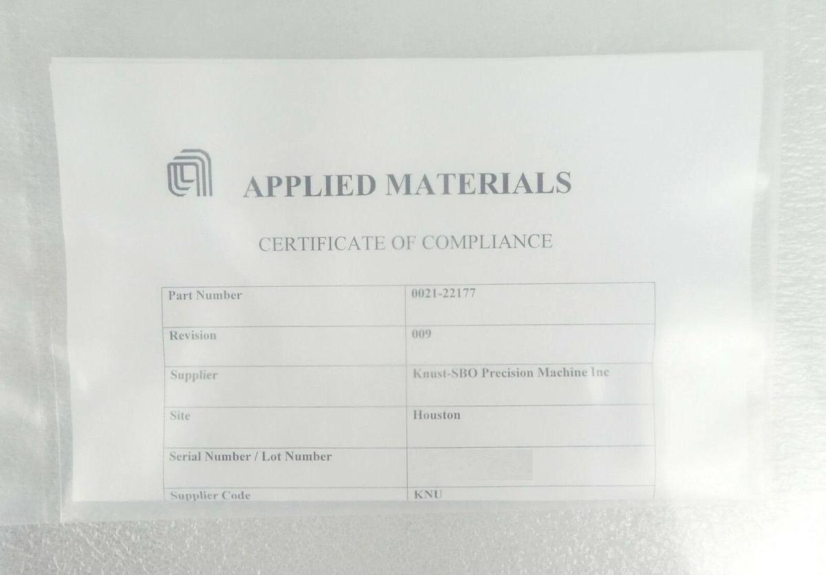AMAT Applied Materials 0021-22177 PVD 300mm MOD ADV101 Cover Ring New Surplus