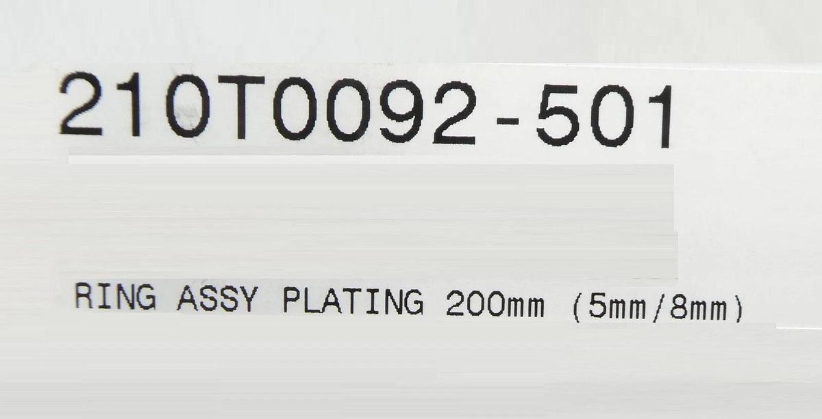 Semitool 210T0092 200mm Plating Ring Assembly 5mm/8mm New Surplus