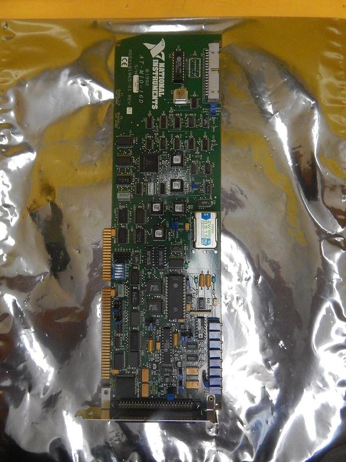 Used National Instruments AT-MIO-16D Multifunction DAQ PCB Card 181965-01 Used