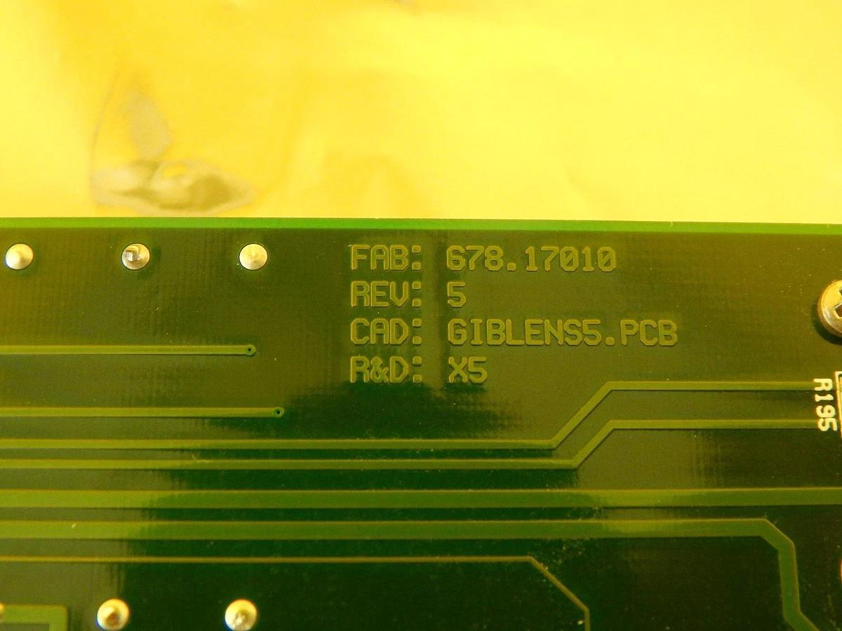 Used Gatan 678-17004 GIB Lens Driver LENS 3 PCB Card Rev. 6 JEOL JEM-2010F Used