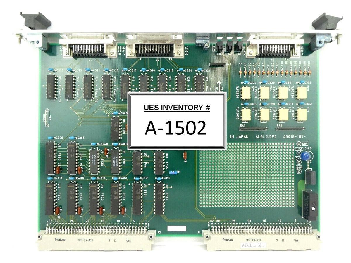 Used Nikon 4S018-167 Inferometer Relay PCB Card ALGLIUIF2 NSR Series Working Spare