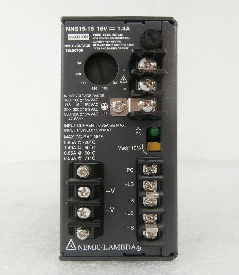 Used Nemic-Lambda NNS15-5 Power Supply Reseller Lot of 2 Hitachi I-900SRT Working