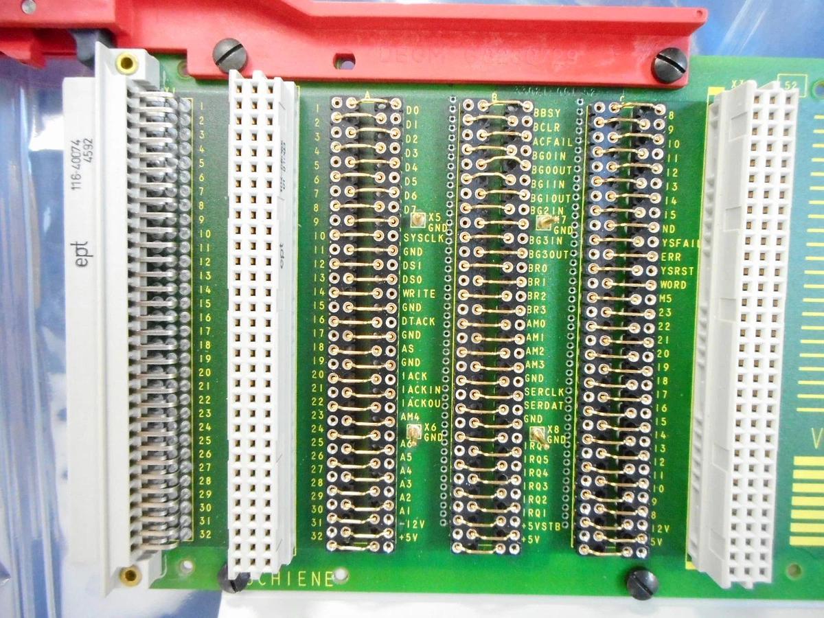 Used Schroff 33021-102 VME Systembus J1 PCB Card E11035551 Untested AS-IS