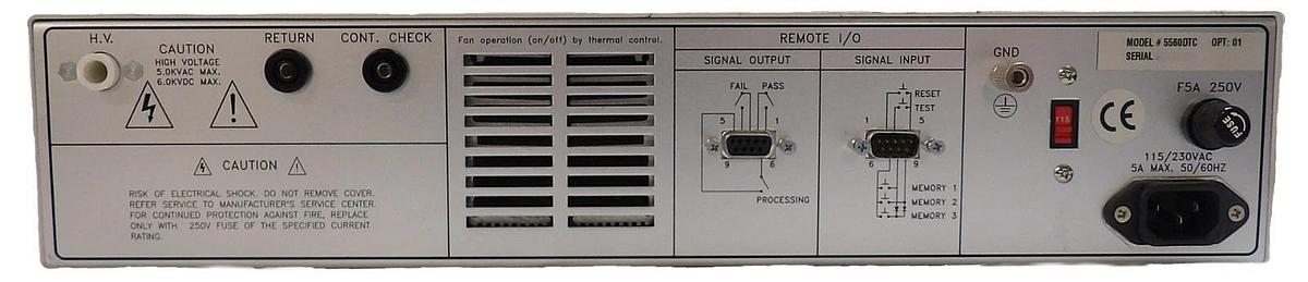 Used Associated Research 5560DT Dielectric Withstand Tester Hypot Plus II Working