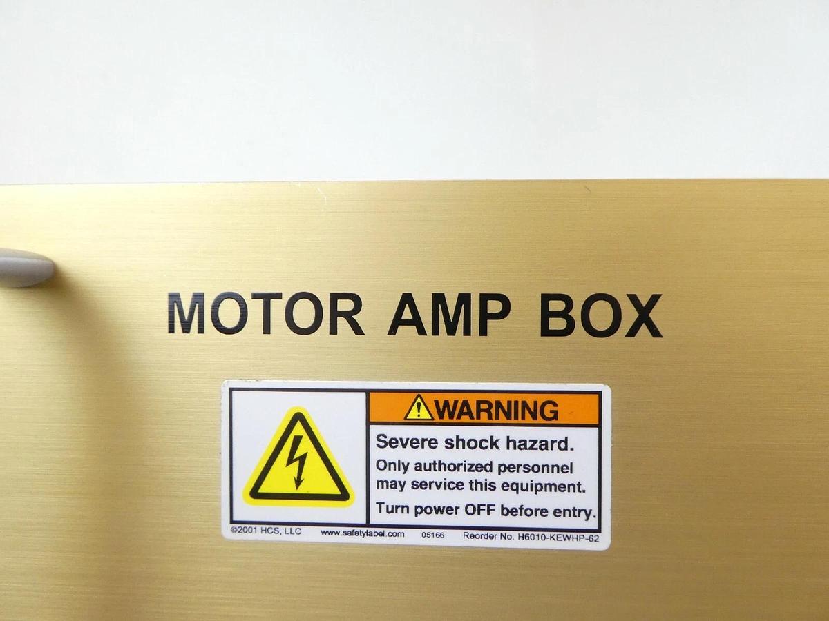 Used KLA-Tencor 0125812-000 Motor Amp Box Module Intandem eS31 Working Surplus