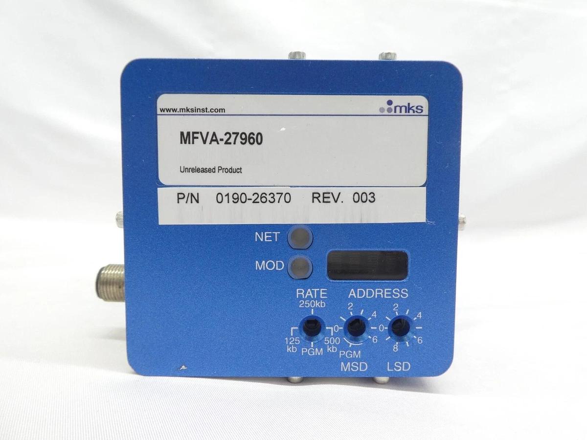Used MKS Instruments MFVA-27960 Mass Flow Verifier πMFV AMAT 0190-26370 Working Spare
