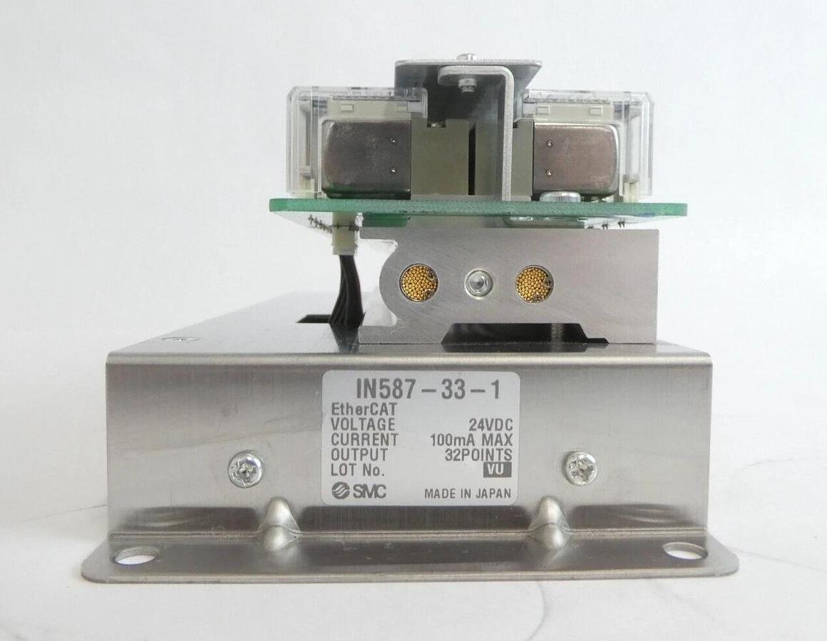 Used SMC IN587-33-1 32-Point EtherCAT Pneumatic Manifold Lot of 3 Working Surplus