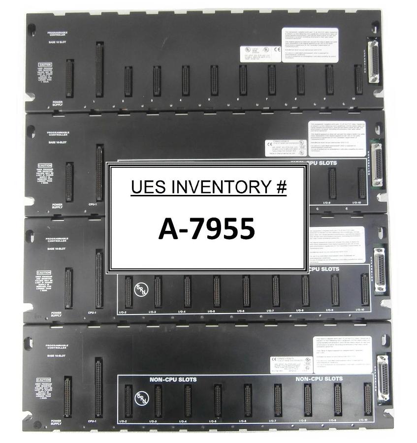 Used GE Fanuc Base 10-Slot EMI Enhanced PLC Base IC693CH5391 Reseller Lot of 4 Spare