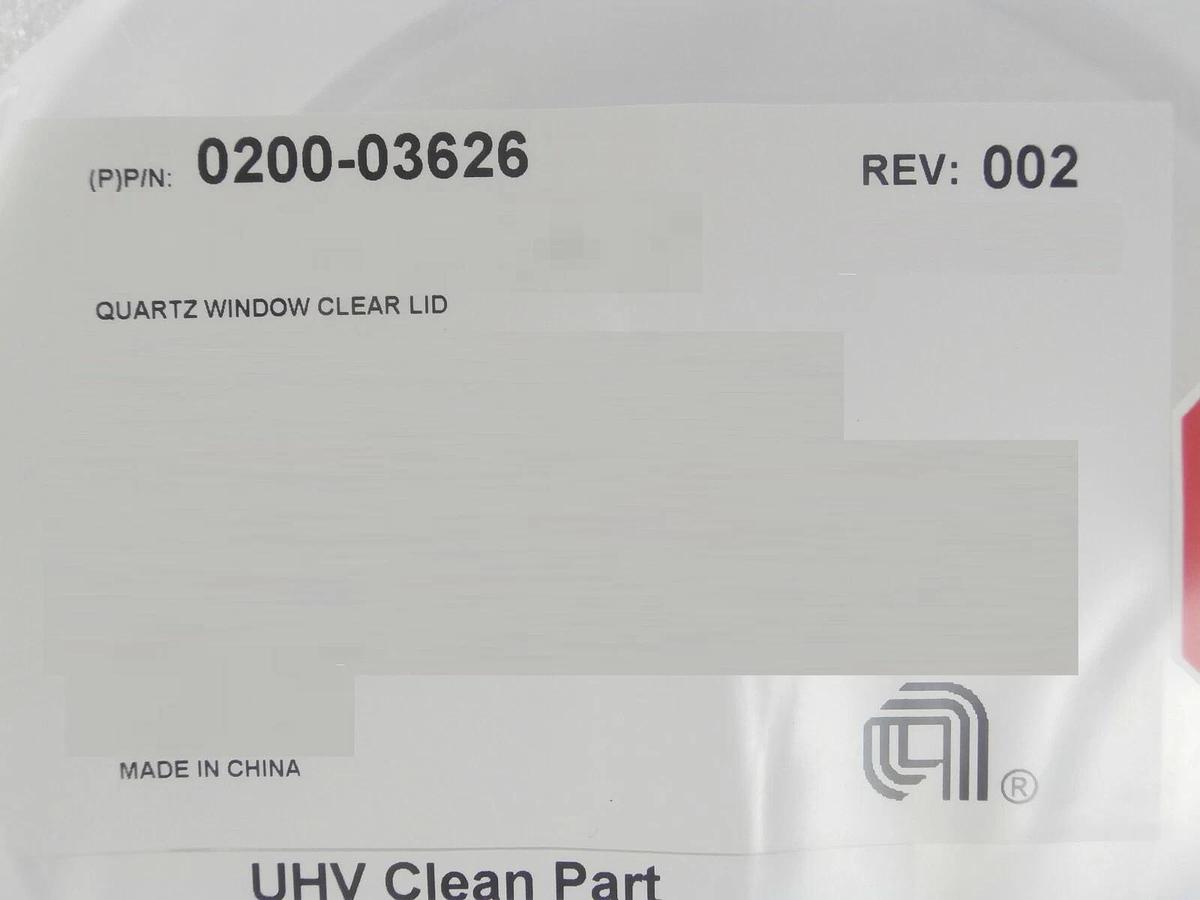 AMAT Applied Materials 0020-03626 Quartz Window Clear Lid New Surplus