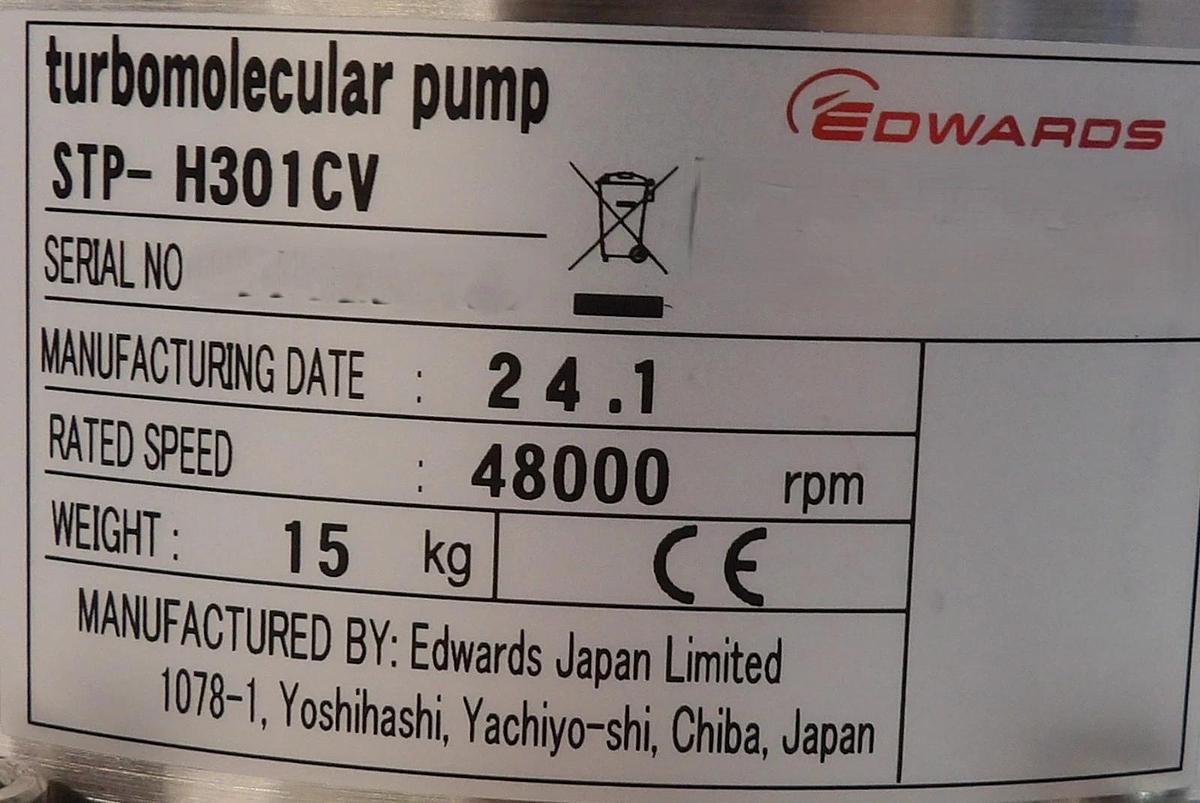 STP-H301 Edwards YT34-16-000 Turbomolecular Pump Turbo STP-H301CV New Surplus