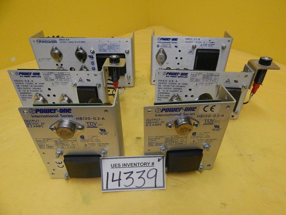 Used Power-One HB120-0.2-A Compact Power Supply HAA15-0.8-A Reseller Lot of 6 Used