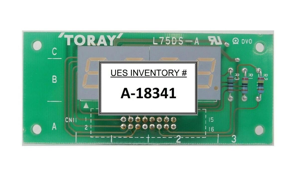 Used Toray 40N 3N307 Oxygen Analyzer Digital Display PCB L75DS-A Working Surplus