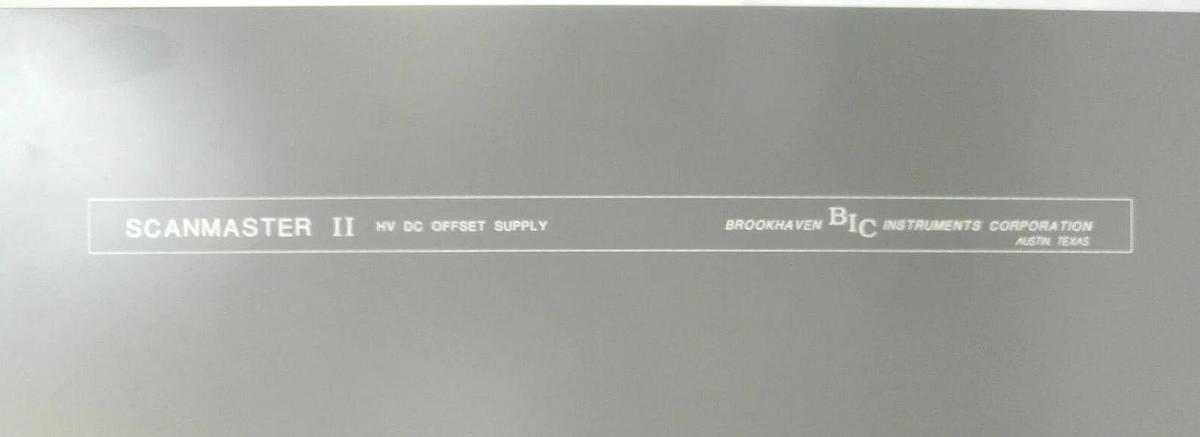 Used Brookhaven 25520302 HV DC Offset Supply SCANMASTER II Varian E22000033 Working