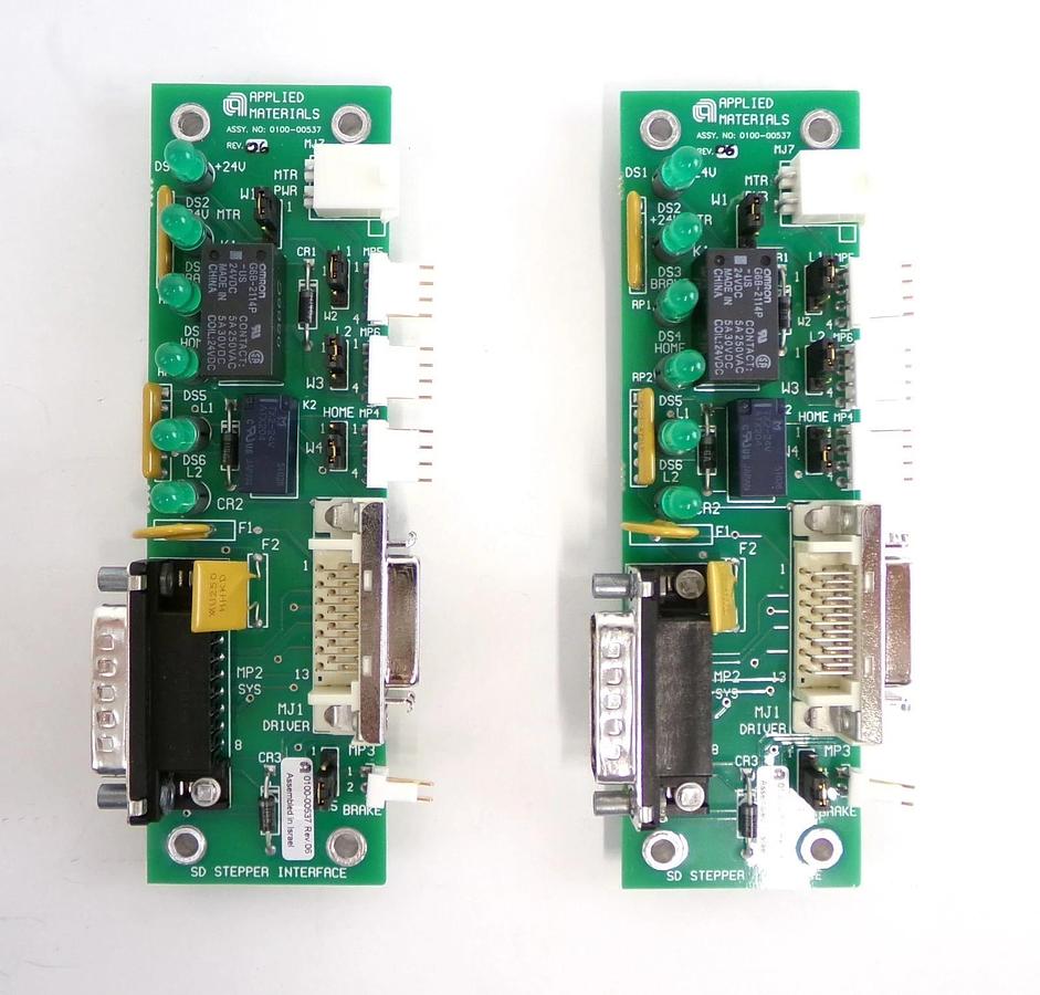Used AMAT Applied Materials 0100-00537 SD Stepper Interface PCB Reseller Lot of 4