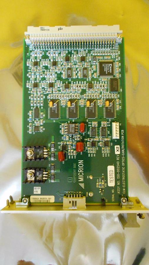 Used Micrion 150-002540 CLM Optics Gain Rotation PCB Card 170000553A EDCU FEI Used