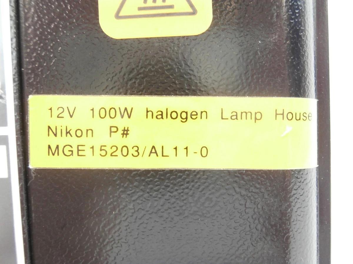 Used Nikon LHS-H100P-1 100w Halogen Lamp House MGE15203/AL11-0 with Lens NSR Working