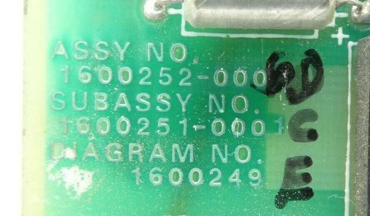 Used Texas Instruments 1600252-0006 RAM Module PCB Card TM990/203A-3 Varian F9646002