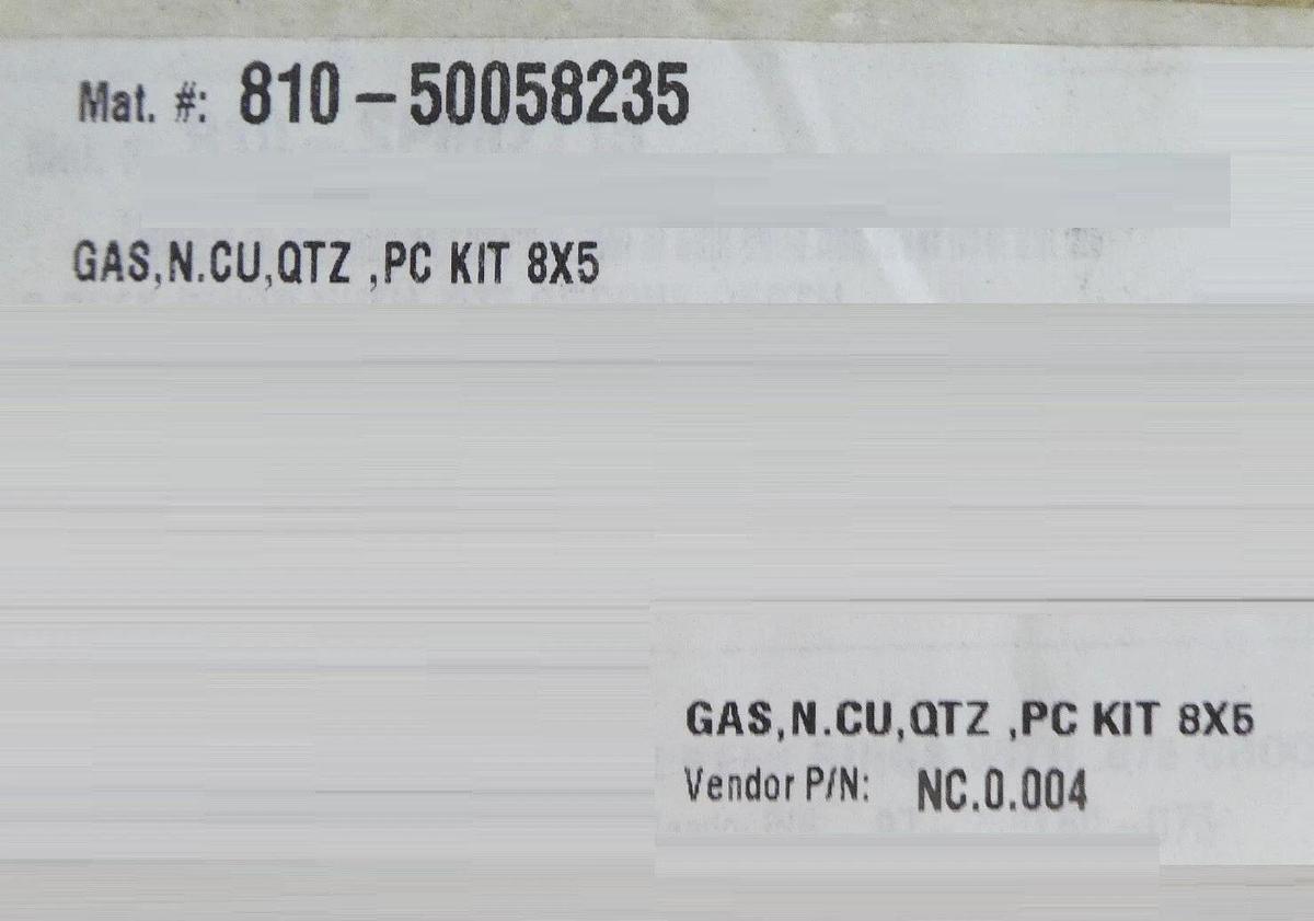 Refurbished Gasonics NC.0.004 Gas N.CU Quartz PC Kit 8X5 Refurbished