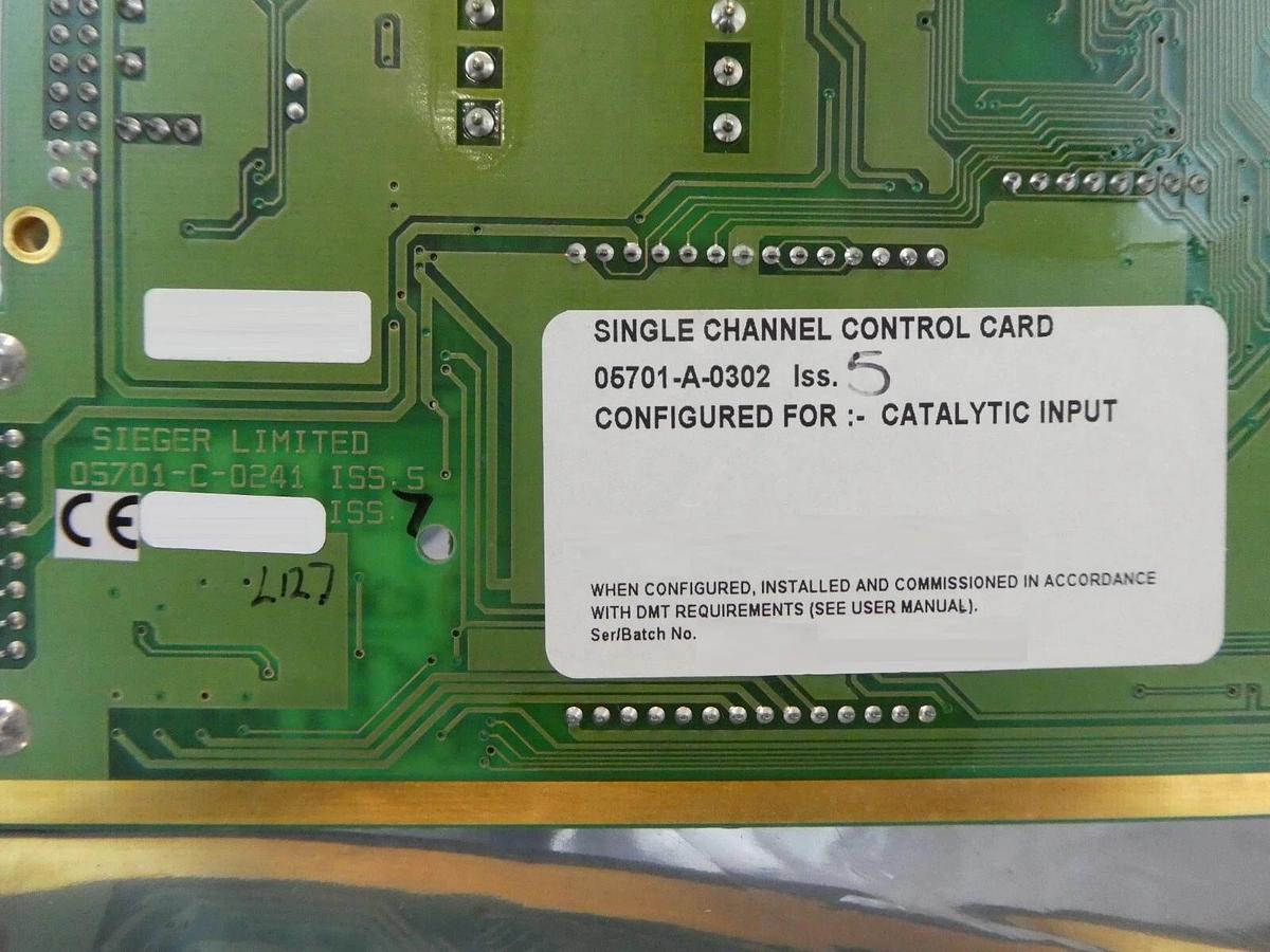 Used Sieger Limited 05701-A-0302 Single Channel Control Card PCB 5701 Working Surplus