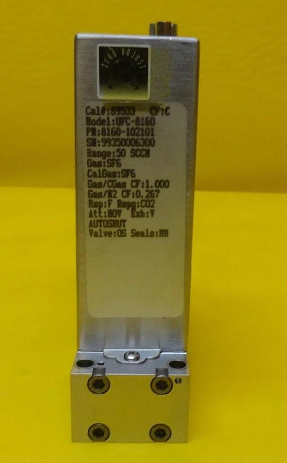 Used Unit Instruments 8160-102101 Mass Flow Controller MFC 50 SCCM SF6 UFC-8160 Used