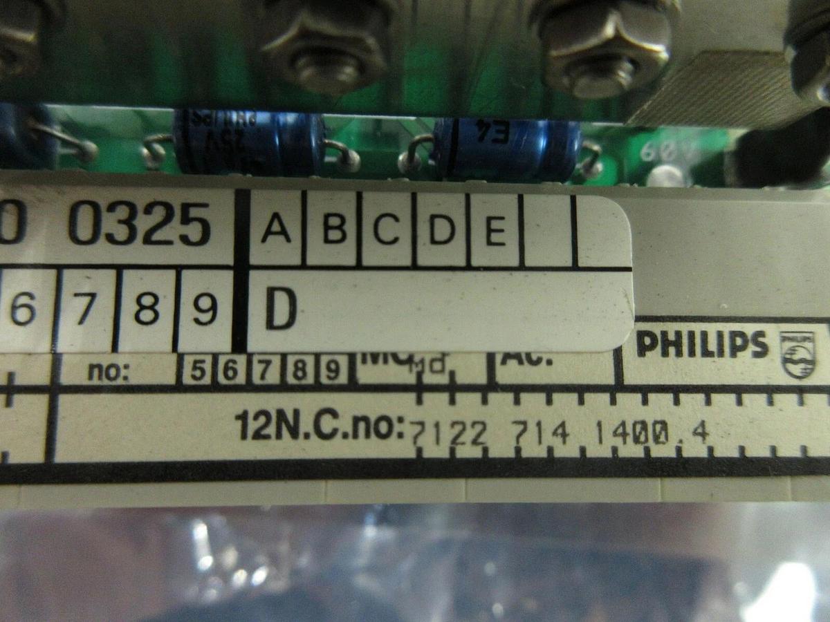 Used Philips 7122 714 1400.4 Processor PCB Card MCDM 60 1,6 ASML PAS 5000/2500 Used