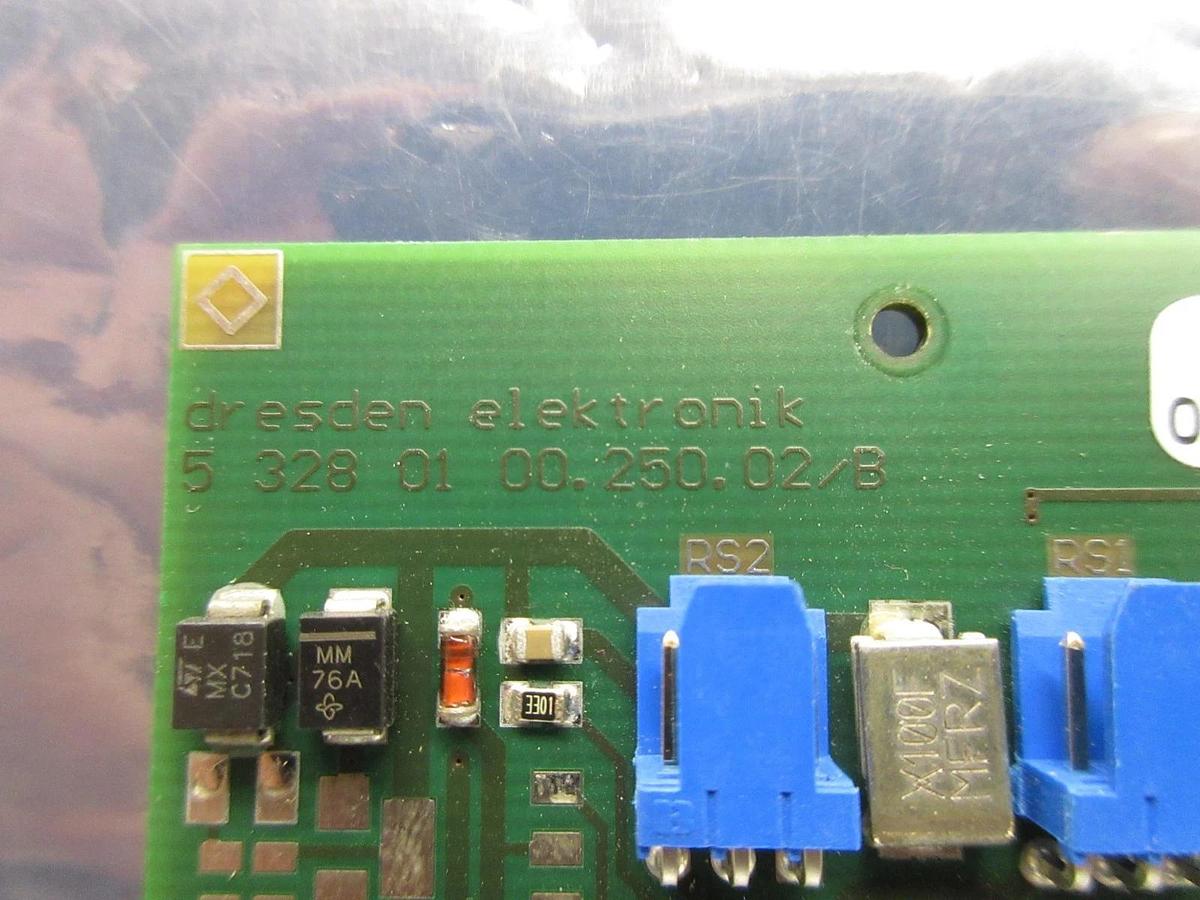 Used dresden elektronik 5 328 01 00.250.02/B Processor Board PCB Used Working