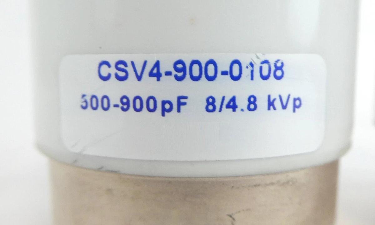 Used Jennings CSV4-900-0108 CSV4-900-0106 Vacuum Capacitor Lot of 2 Working Surplus