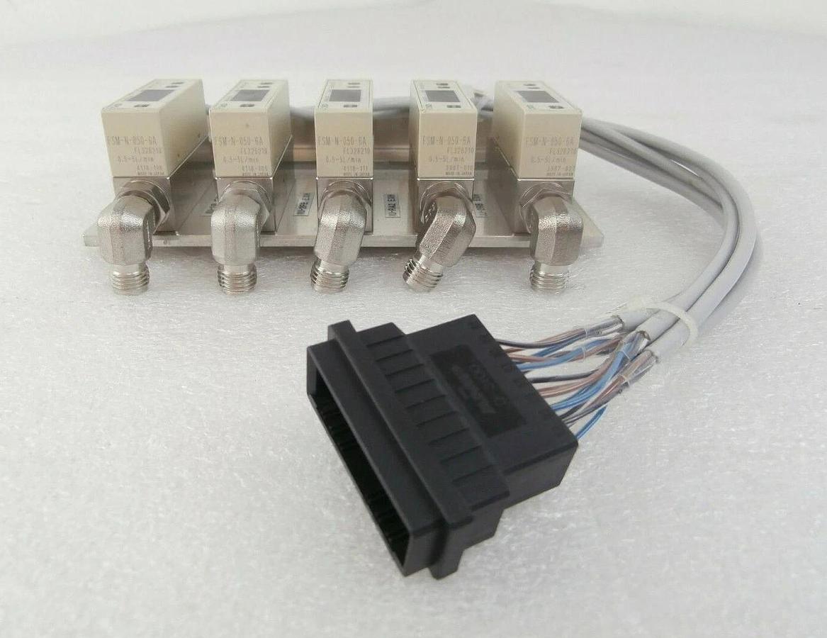 Used Nikon 5-Port Pressure Sensor Manifold CKD FSM-N-050-6A NSR-S205C Working Surplus
