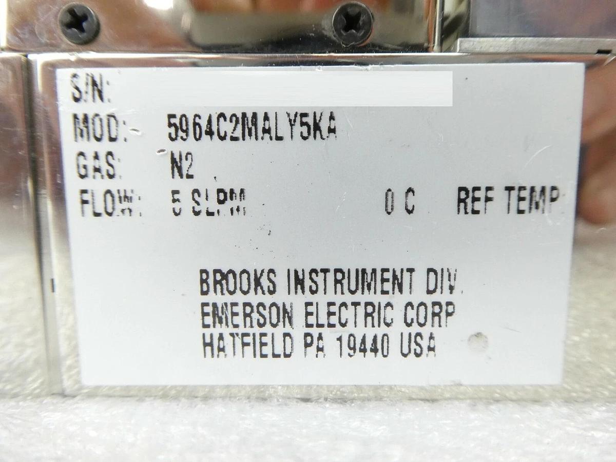 Used Brooks 5964C2MALY5KA Mass Flow Controller MFC Novellus 22-10516-00 Working Spare
