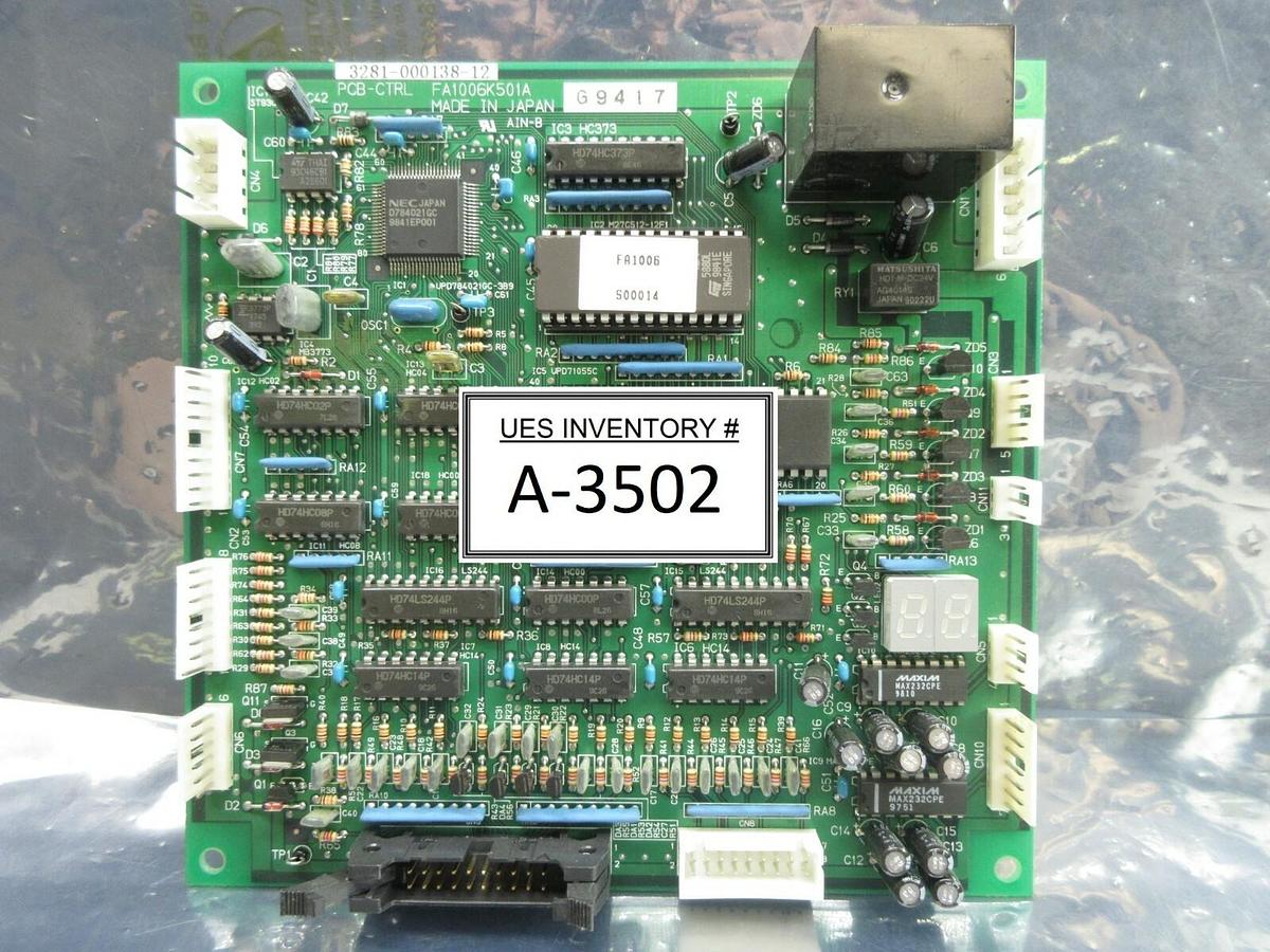 Used TEL Tokyo Electron 3281-000138-12 Control Board PCB FA1006K501A P-8 Used Working