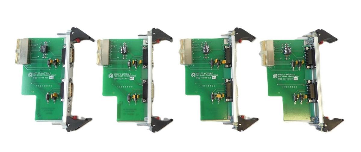 Used AMAT 0190-02748 Flex Scanner Transition Module PCB Card 11918900 Lot of 4 Spare