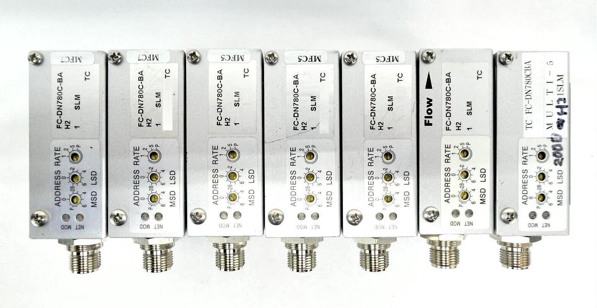 Used Aera FC-DN780C-BA Mass Flow Controller MFC 1 SLM H2 Lot of 7 AMAT 3030-14002