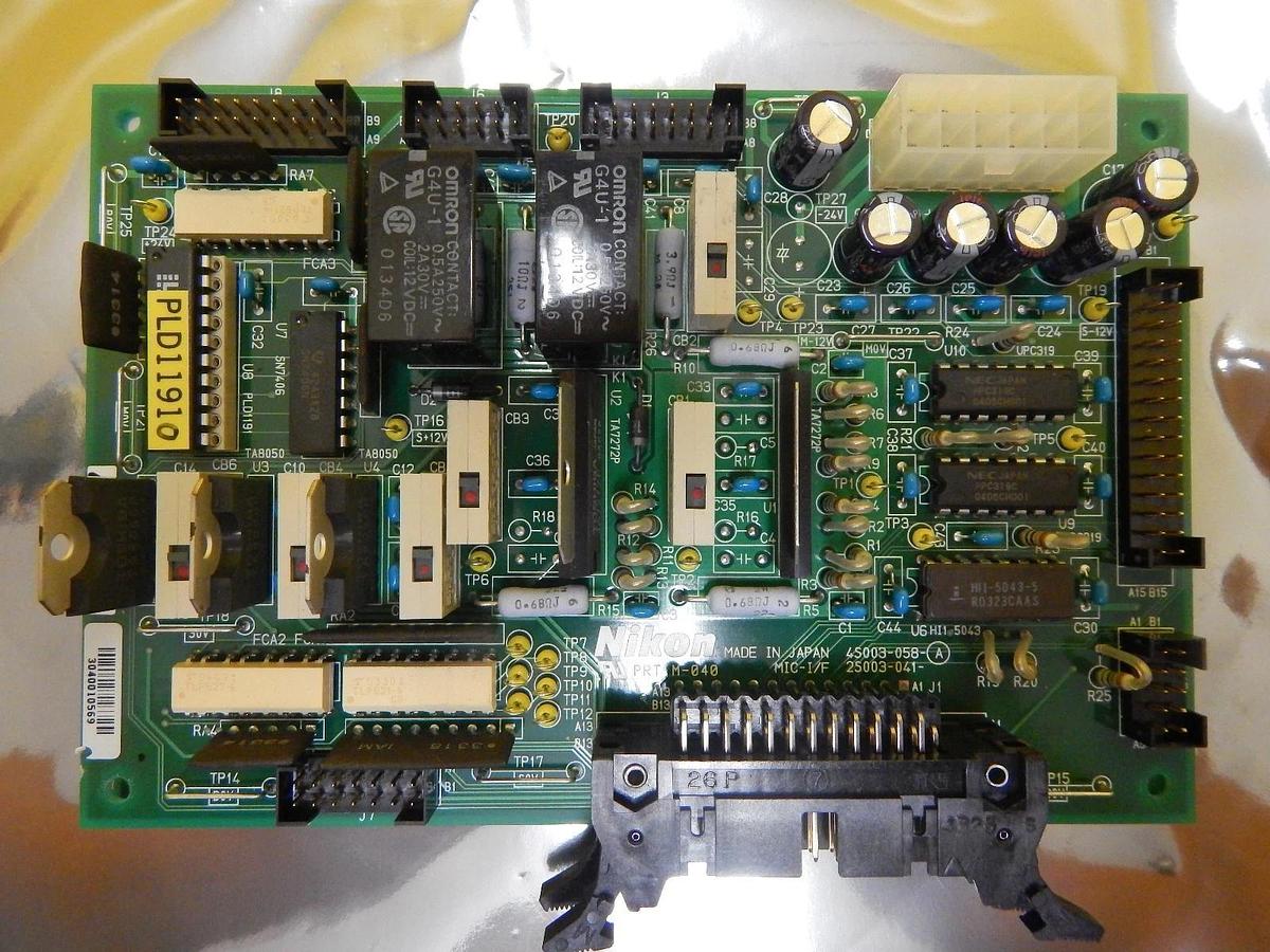 Used Nikon 4S003-058-A Interface PCB Board MIC-I/F 2S003-041 OPTISTATION 3 Used